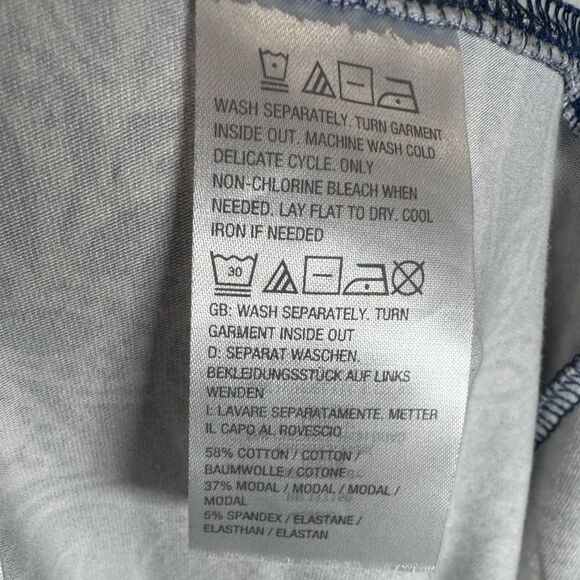 Belle by Kim Gravel blue and gray printed maxi skirt size 1X - Picture 5 of 5